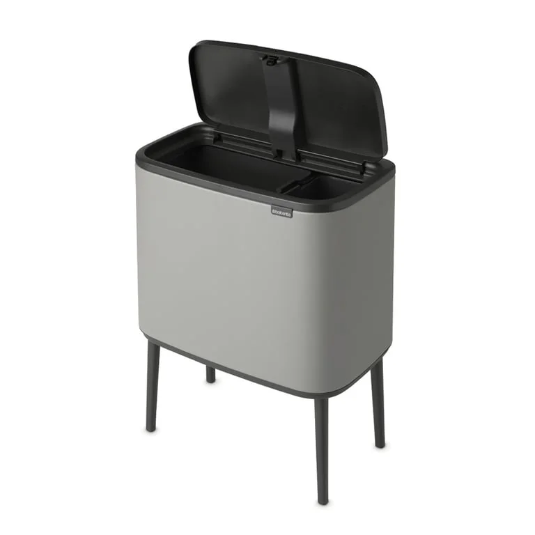 Кош за смет Brabantia Bo Touch 11+23L, Mineral Concrete Grey