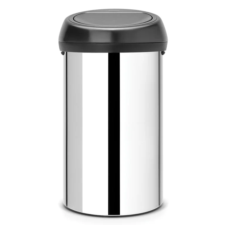 Touch Bin Brabantia, 60 L, Black Lid Brilliant Steel