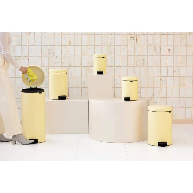 Pedal Waste Bin Brabantia NewIcon 12L, Mellow Yellow