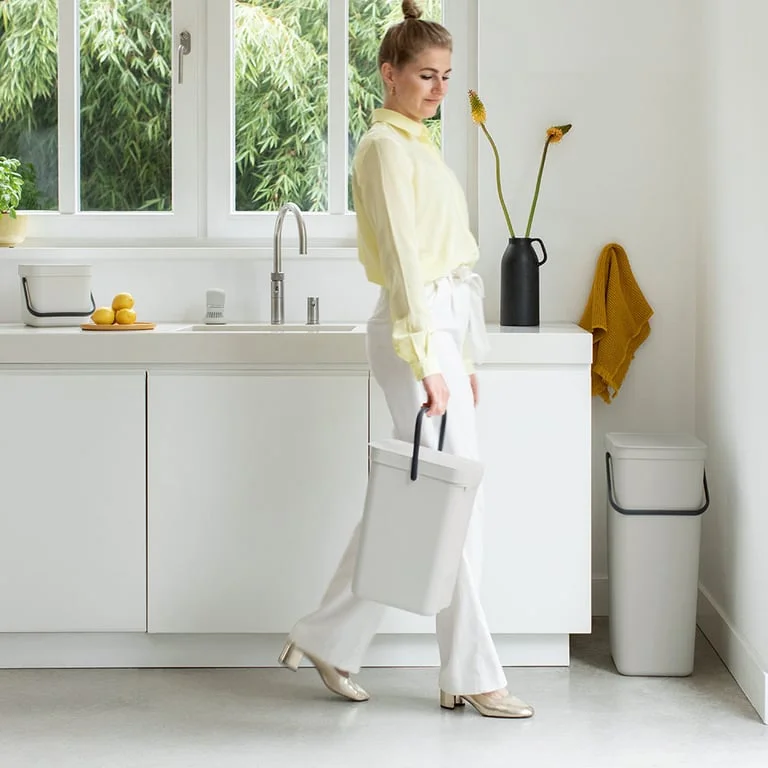 Waste Bin Separation Basket Brabantia Sort&Go 12L, Light Grey