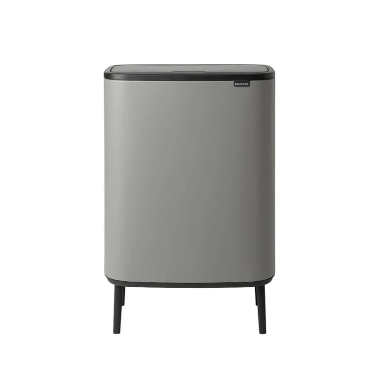 Bo Touch Bin Hi Brabantia, 60 litre, Plastic Bucket Mineral Concrete Grey