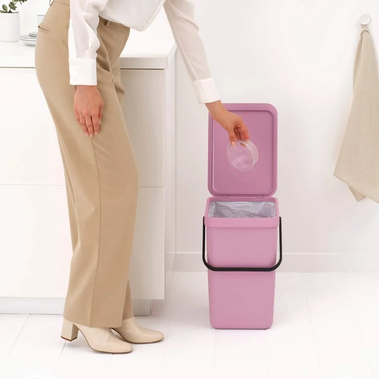 Waste Bin Brabantia Sort&Go 25L, Lilac Pink