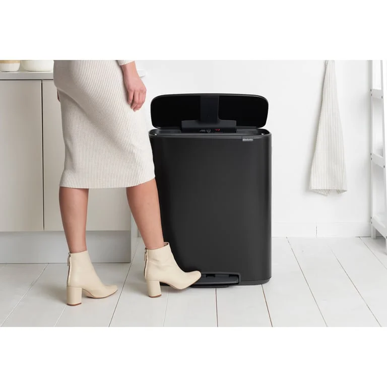 Waste Bin Brabantia Bo Pedal 60L, Matt Black