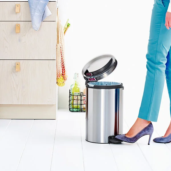Waste Bin NewIcon Brabantia 12L Matt Steel FPP