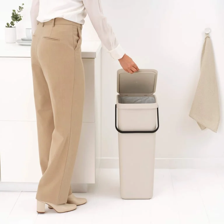 Waste Bin Brabantia Sort&Go 25L, Soft Beige
