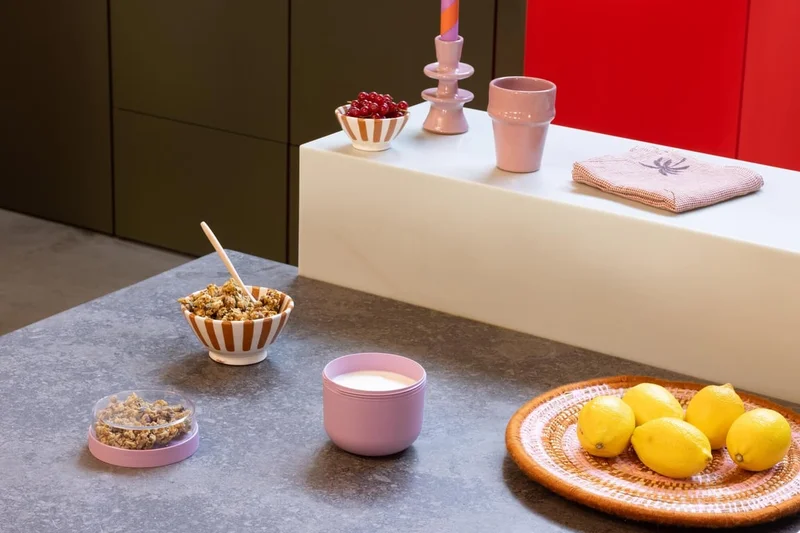 Breakfast Bowl Brabantia Make&Take Lilac Pink 500ml, Plastic