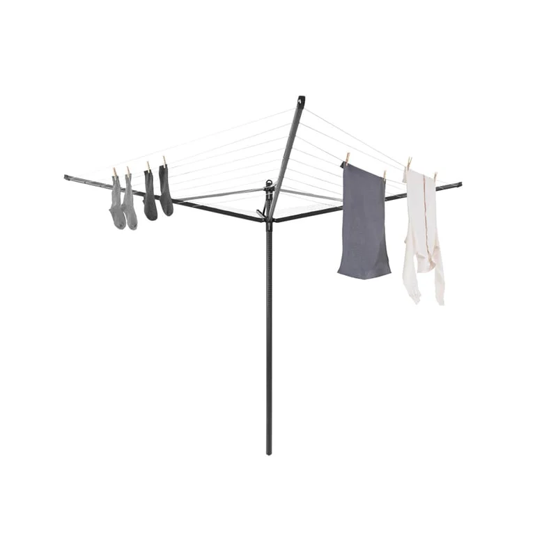 Outdoor Dryer Brabantia Lift-O-Matic 50m, Metal Soil Spear, Anthracite