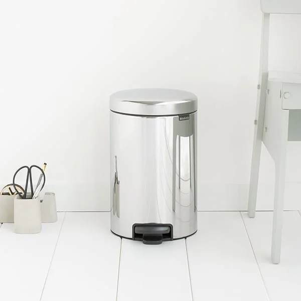 Waste Bin NewIcon Brabantia 12L Brilliant Steel