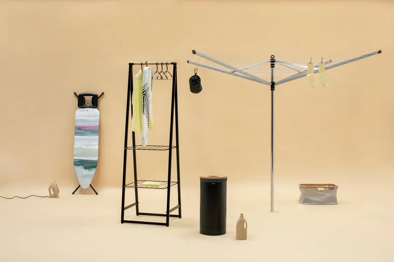 Clothes Rack Brabantia Linn Black, Compact