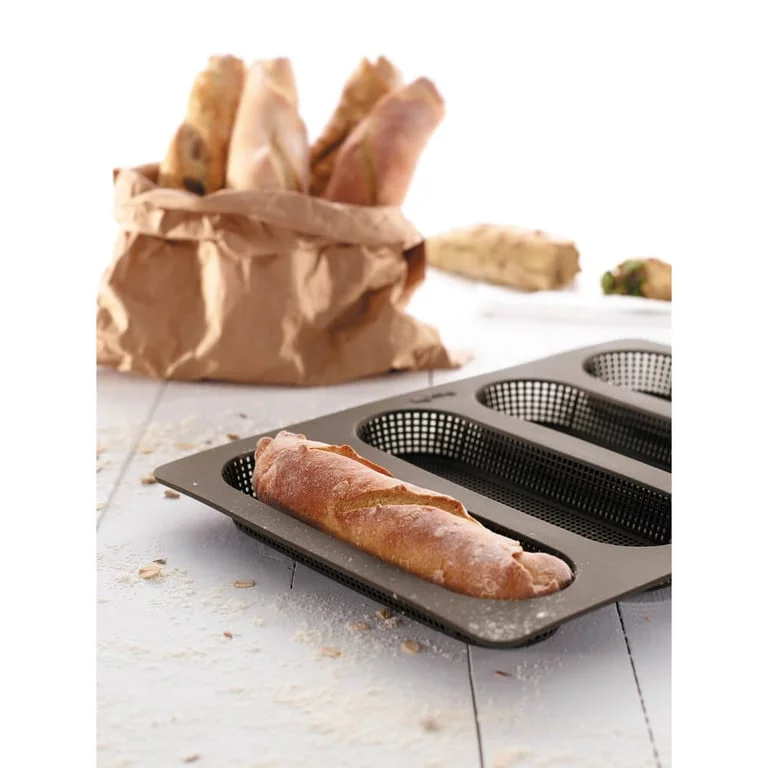 Baking mould for mini baguette breads Lekue