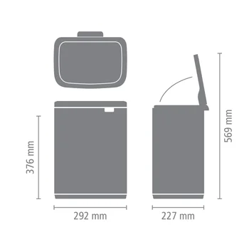 Кош за смет Brabantia Bo Small 12L, White