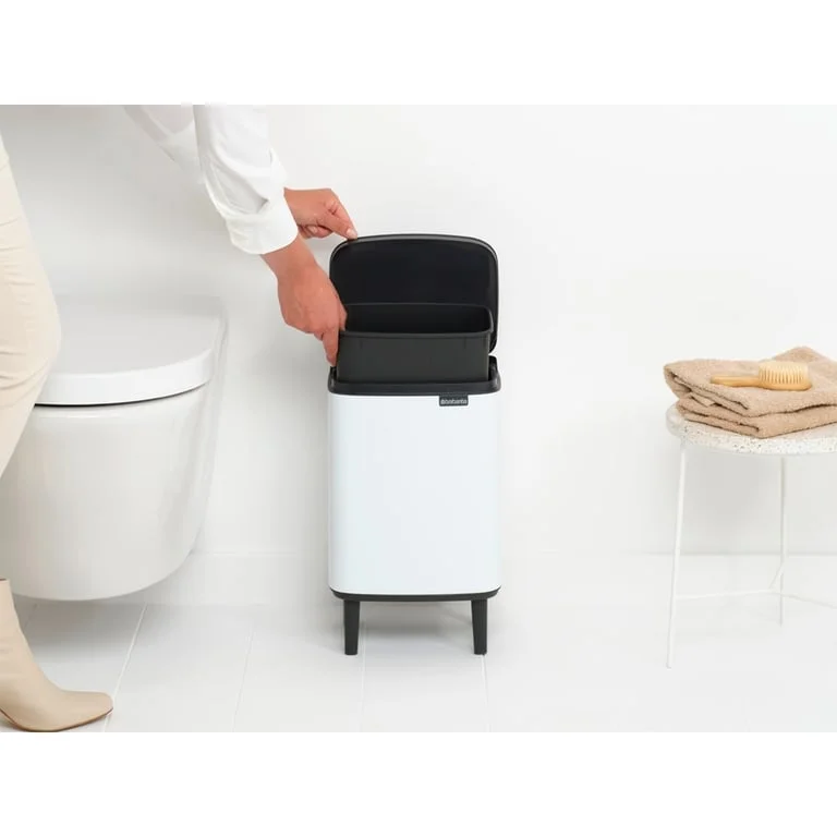 Waste Bin Brabantia Bo Small Hi 7L, White