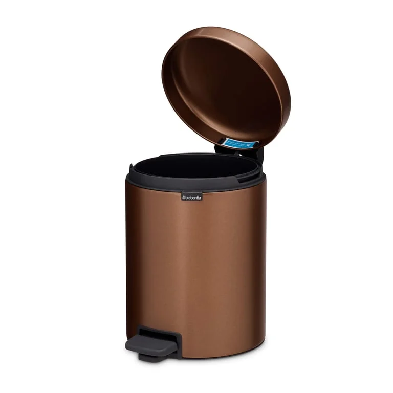 Кош за смет с педал Brabantia NewIcon 5L, Warm Bronze