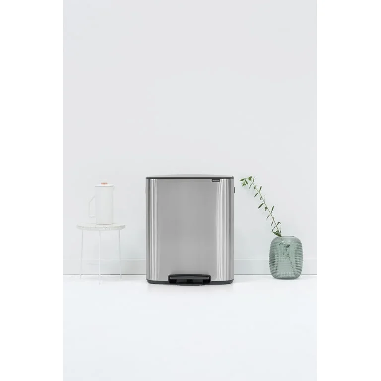 Waste Bin Brabantia Bo Pedal 60L, Matt Steel Fingerprint Proof