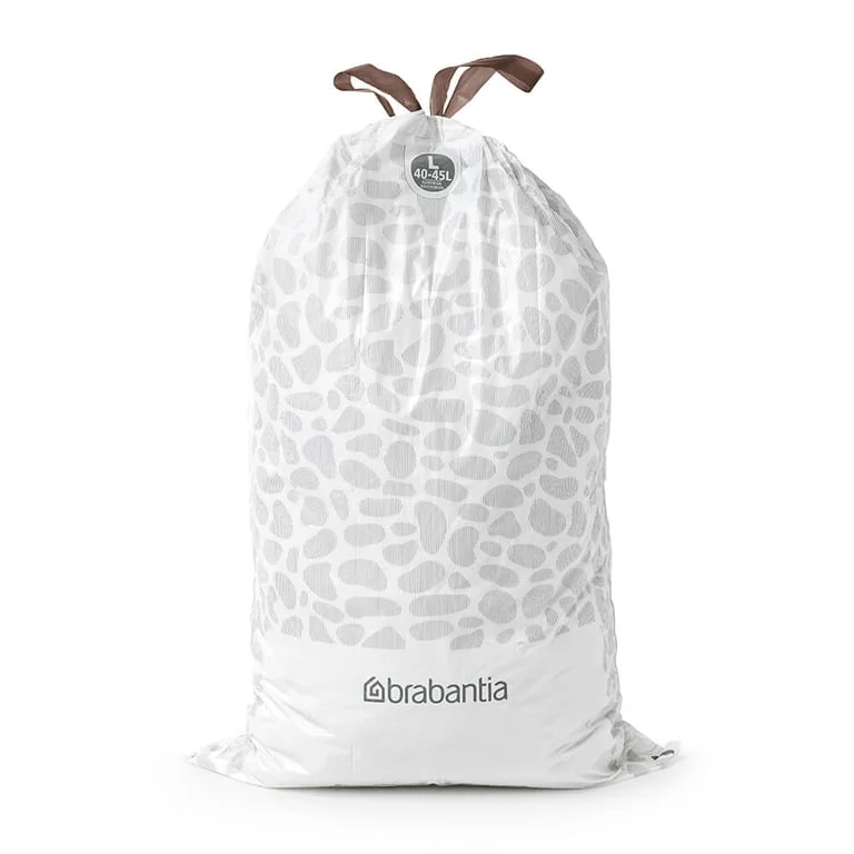 PerfectFit Bags Brabantia Size L, 45L, 40 pcs, White, Dispenser