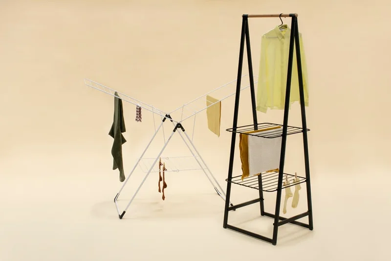 Clothes Rack Brabantia Linn Black, Compact