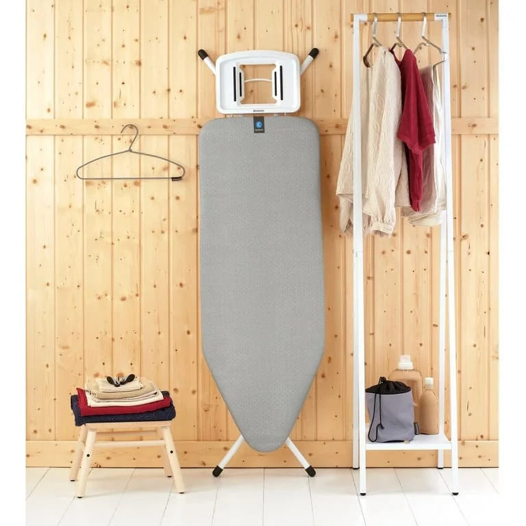 Маса за гладене Brabantia C 124x45cm с масивна поставка за ютия, Metallised