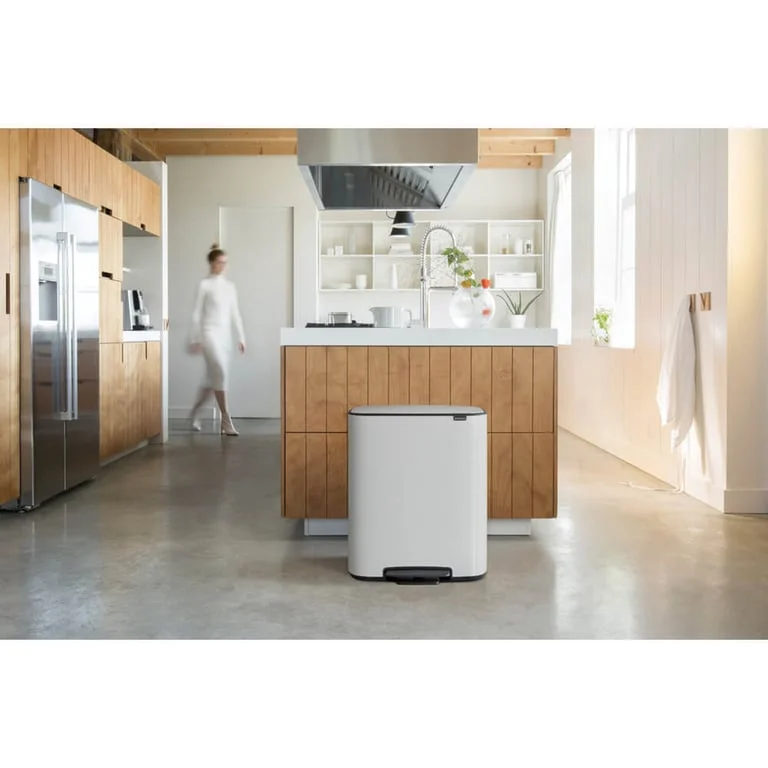 Waste Bin Brabantia Bo Pedal 2x30L, White