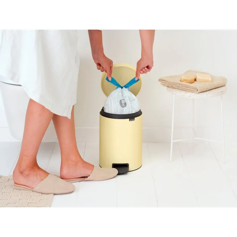 Pedal Waste Bin Brabantia NewIcon 5L, Mellow Yellow