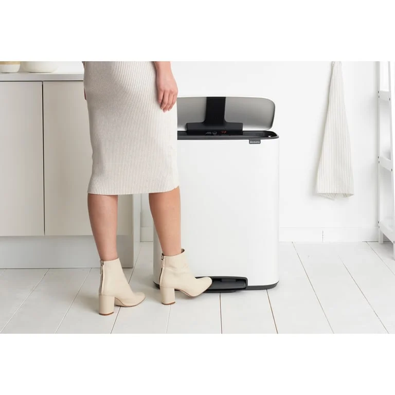Waste Bin Brabantia Bo Pedal 2x30L, White