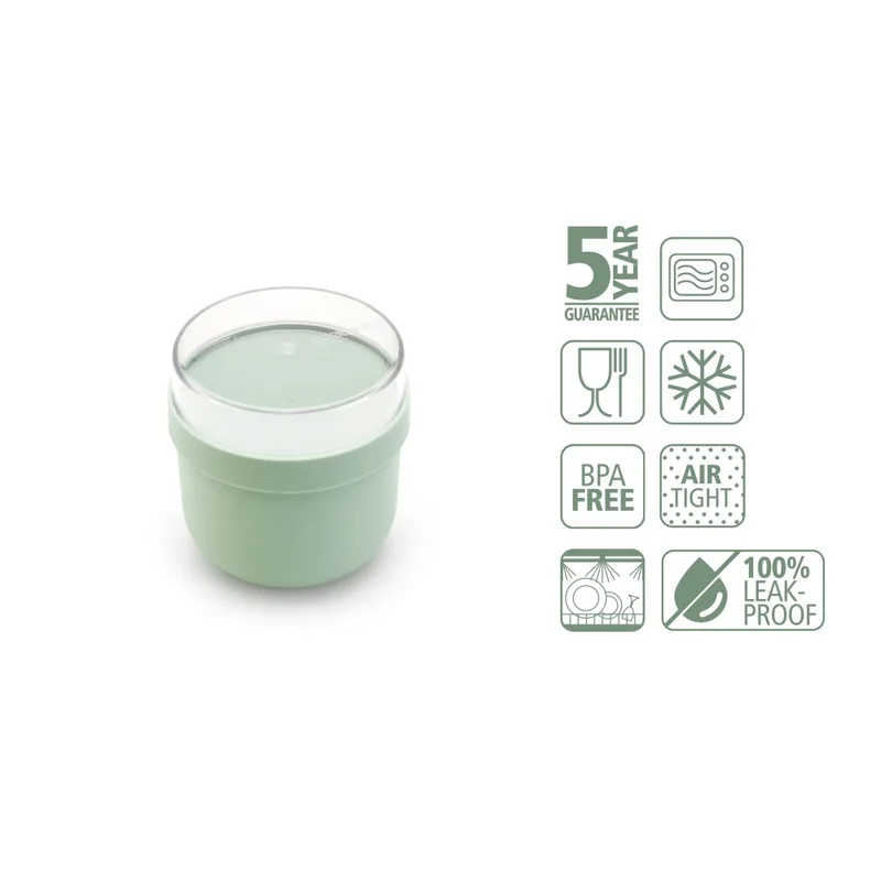 Купичка за закуска Brabantia Make&Take 500ml, Jade Green
