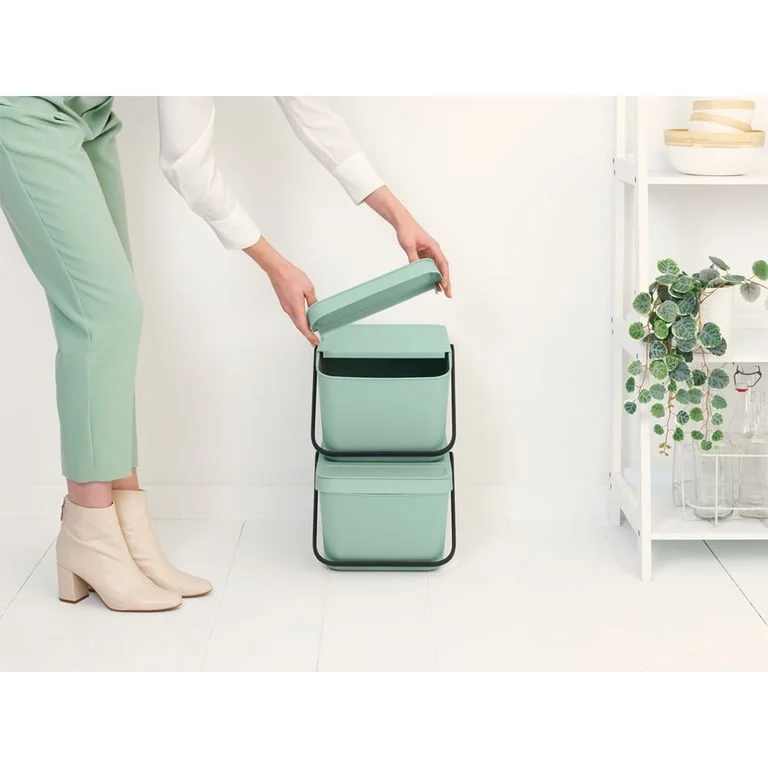 Recycle Bin Brabantia Sort & Go Stackable 20L, Jade Green