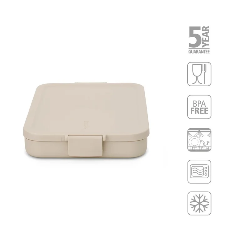 Lunch Box Brabantia Make&Take Soft Beige Flat, Plastic