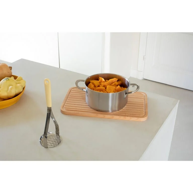 Potato Masher plus Spoon Brabantia Tasty+ Vanilla Yellow