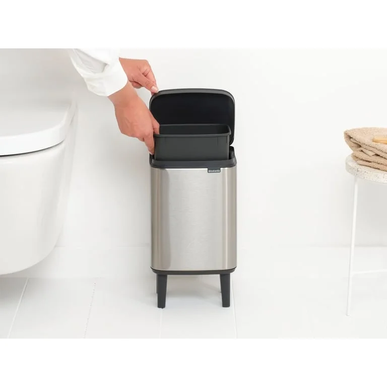 Кош за смет Brabantia Bo Small Hi 4L, Matt Steel Fingerprint Proof