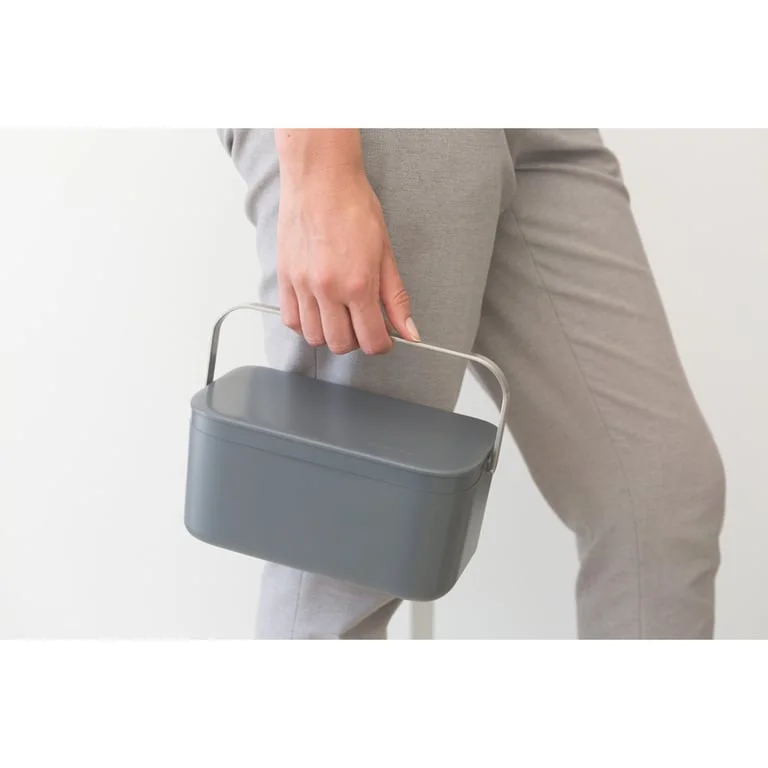 Food waste caddy, Brabantia, Dark Grey
