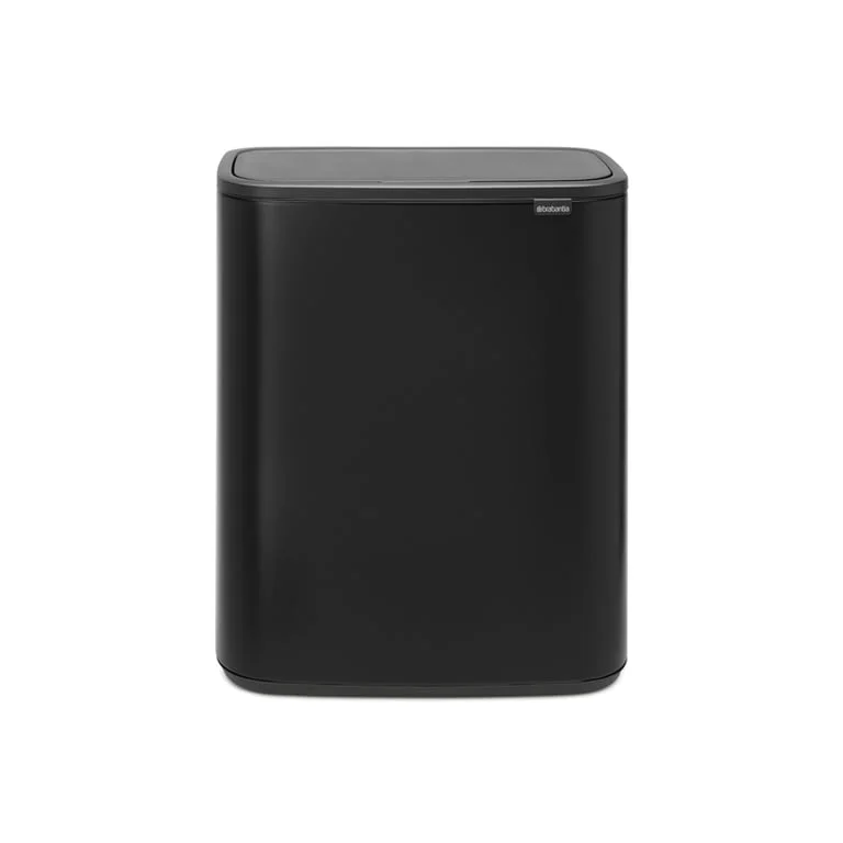 Bo Touch Bin Brabantia, 60 litre, Plastic Bucket Matt Black