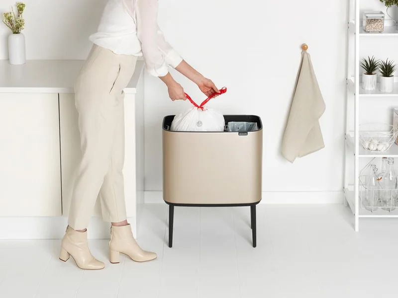 Кош за смет Brabantia Bo Touch 11+23L, Metallic Gold
