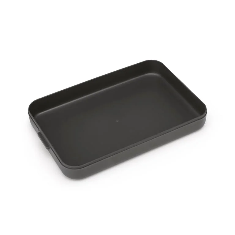 Кутия за обяд Brabantia Make&Take 1.1L, Dark Grey, плоска