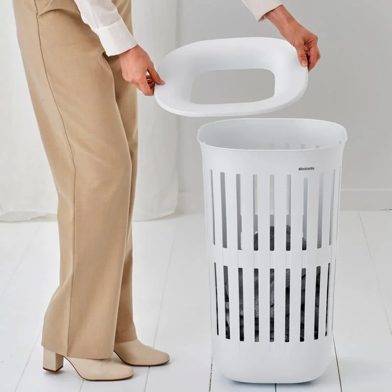 Laundry Basket Brabantia Collect-It 55L, White, set of 2