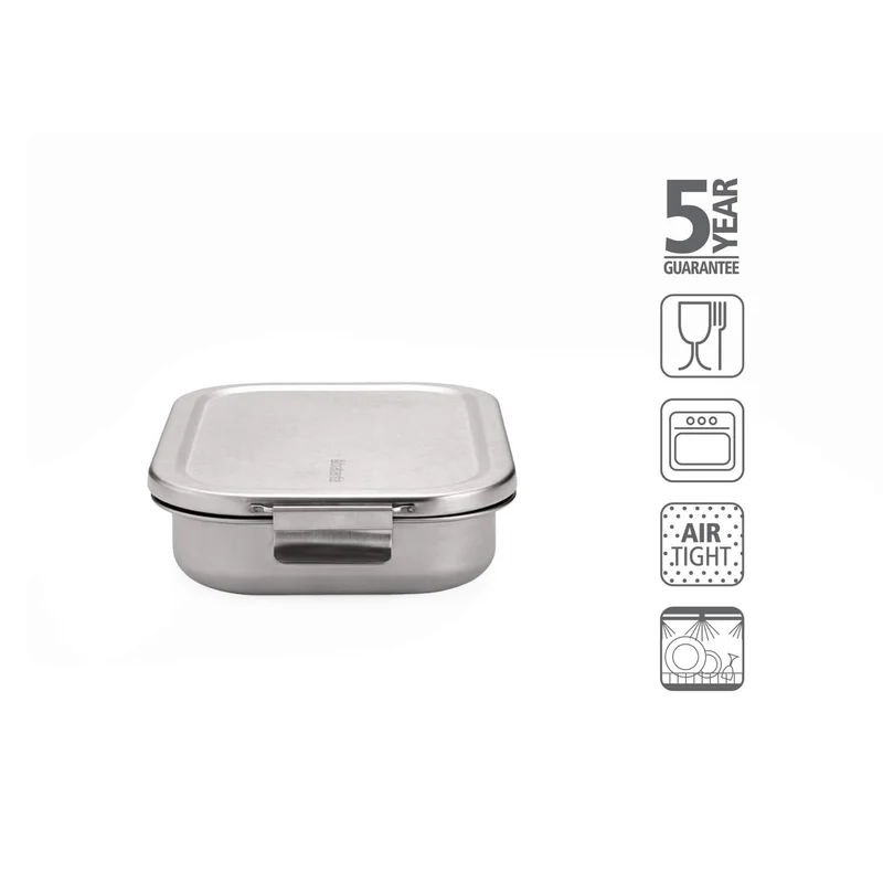 Кутия за обяд Brabantia Make&Take 1.1L, Matt Steel