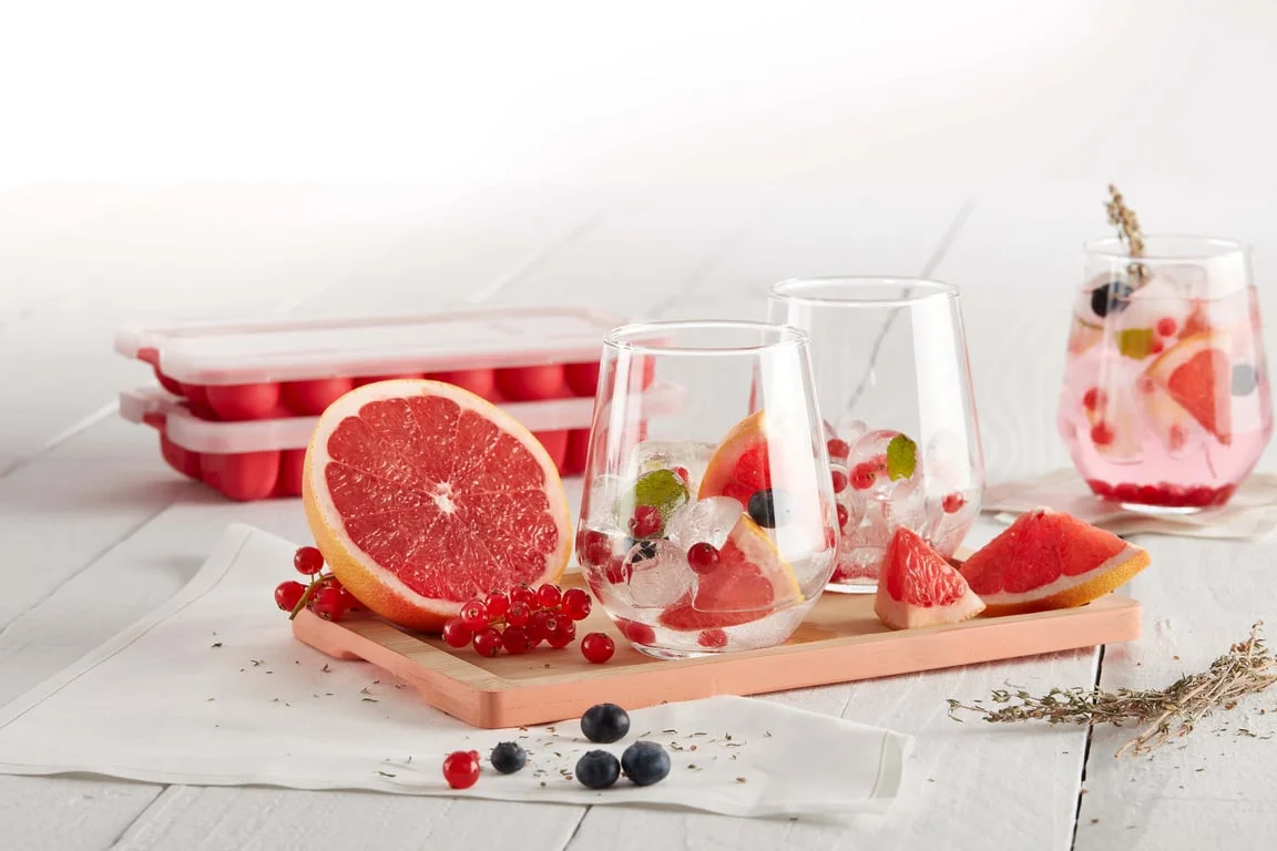 Ice Cube Tray With Lid Lekue, 18 Hemispheres
