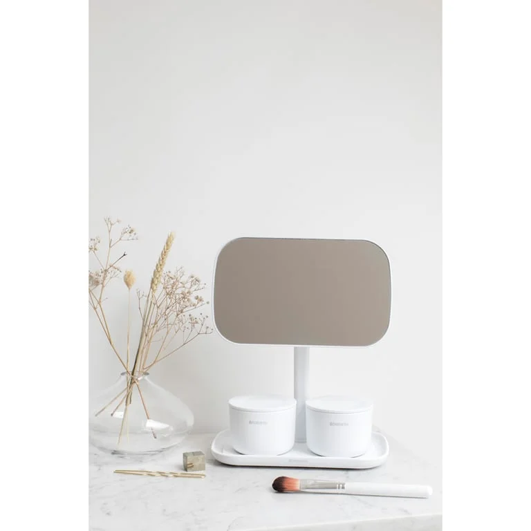 Mirror with Storage Tray Brabantia, White