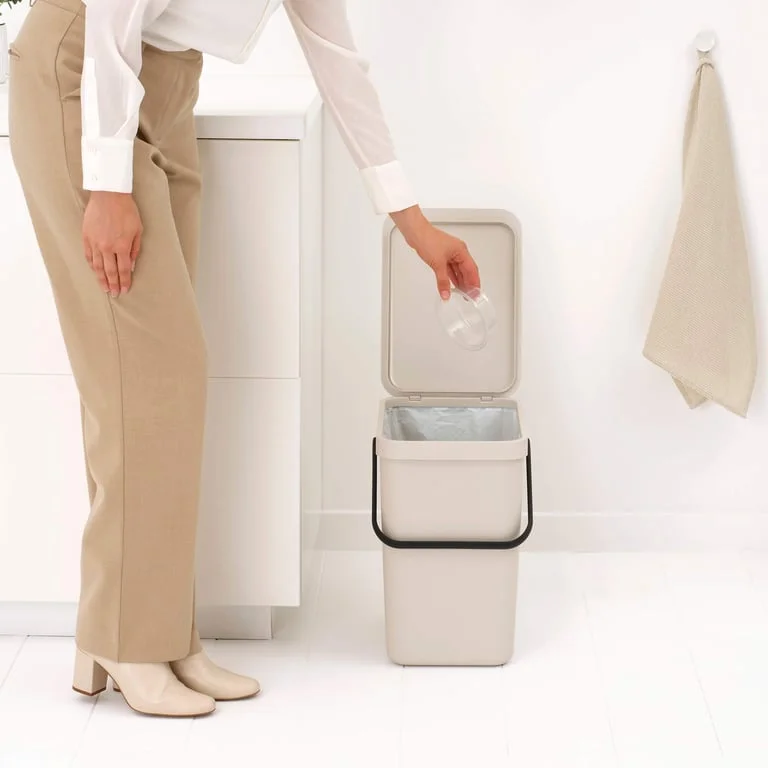 Waste Bin Brabantia Sort&Go 25L, Soft Beige