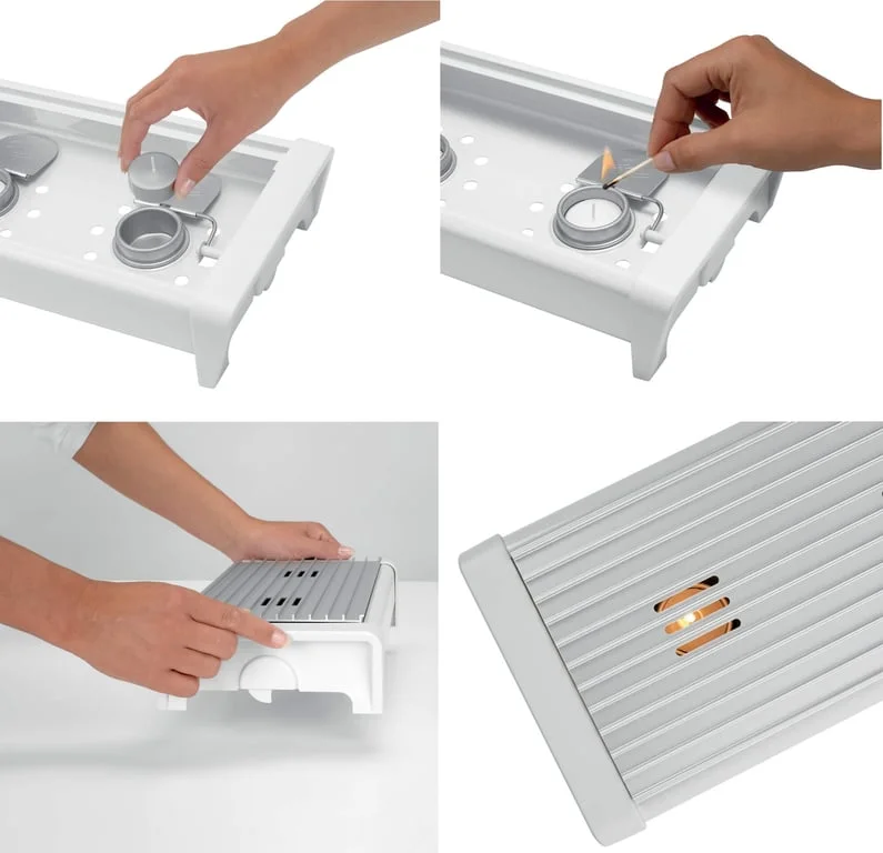 Food Warmer Brabantia, 2 Burners, White