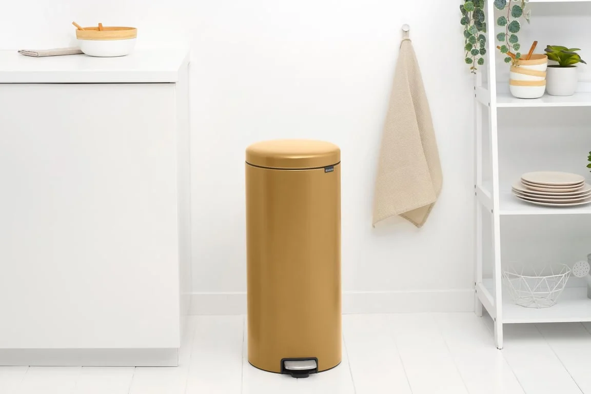 Кош за смет с педал Brabantia NewIcon 30L, Warm Gold