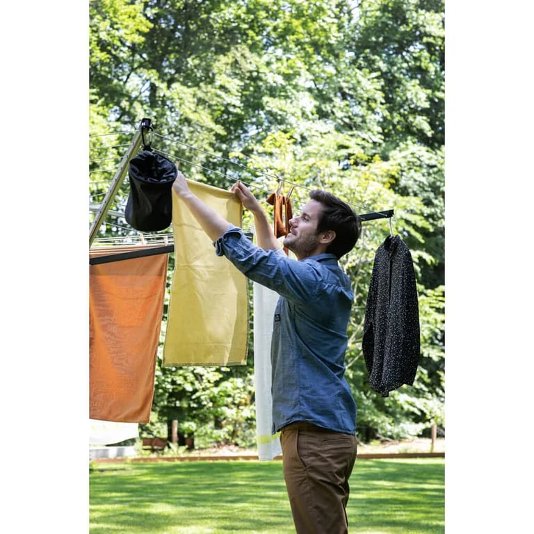Outdoor Dryer Brabantia Lift-O-Matic 50m, Metal Soil Spear, Anthracite