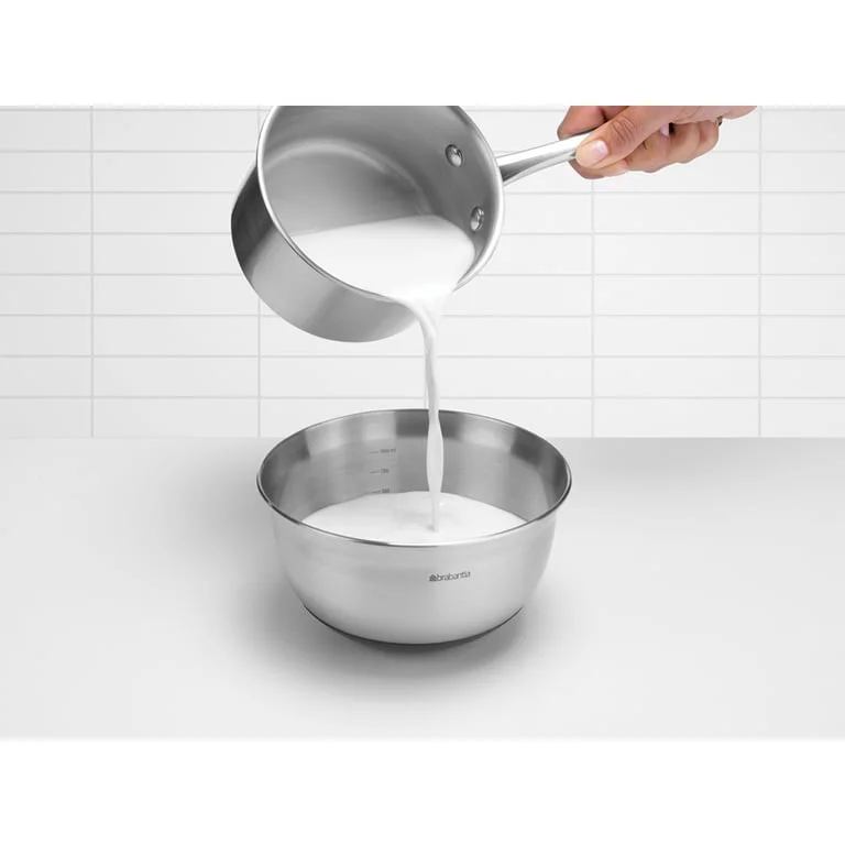 Mixing Bowl Brabantia, 1 L, Matt Steel/Black