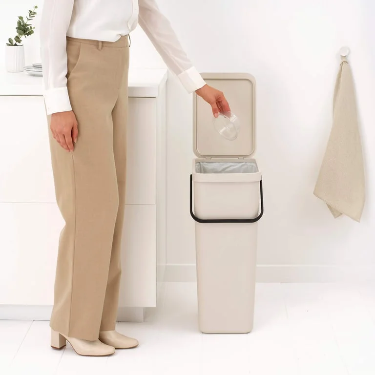 Waste Bin Brabantia Sort&Go 25L, Soft Beige