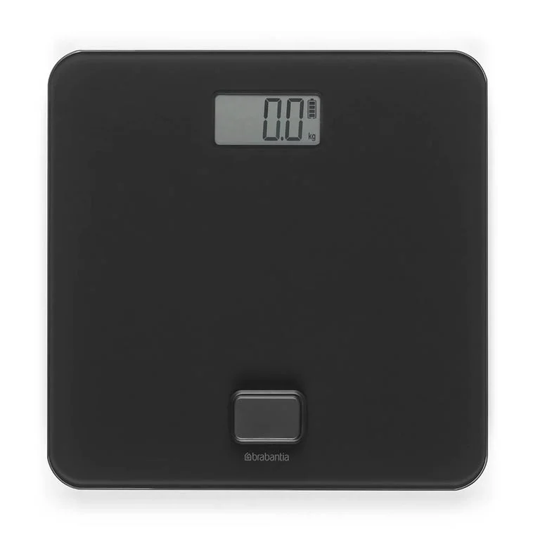 Дигитална везна за баня Brabantia ReNew Dark Grey, работа без батерии