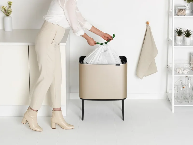 Waste Bin Brabantia Bo Touch 36L, Metallic Gold