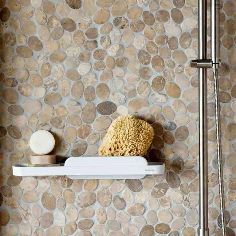 Shower Shelf with Squeegee Brabantia MindSet Mineral Fresh White