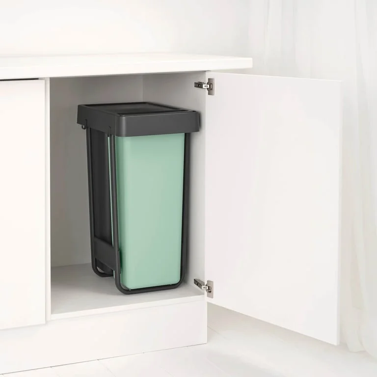 Waste Bin Separation Basket Brabantia Sort&Go 2x30L, Dark Grey & Jade Green