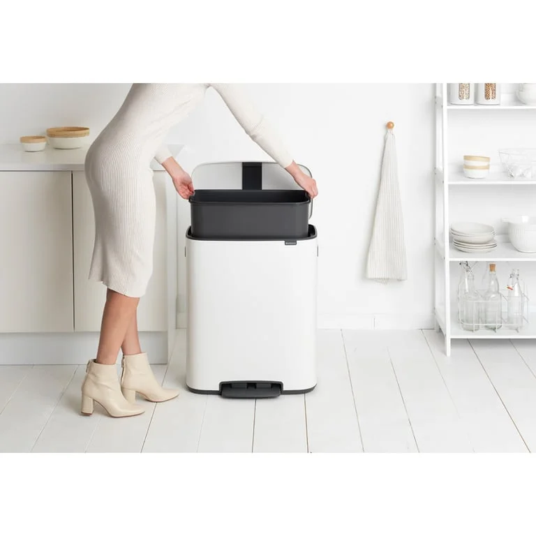 Waste Bin Brabantia Bo Pedal 60L, White