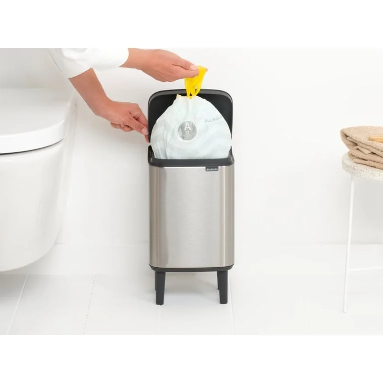 Кош за смет Brabantia Bo Small Hi 4L, Matt Steel Fingerprint Proof
