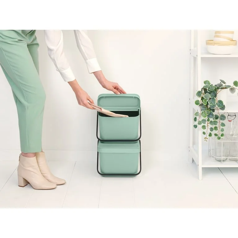 Recycle Bin Brabantia Sort & Go Stackable 20L, Jade Green